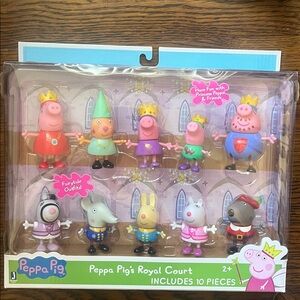 Peppa Pig Royal Court Playset - Pink, Green, Blue
